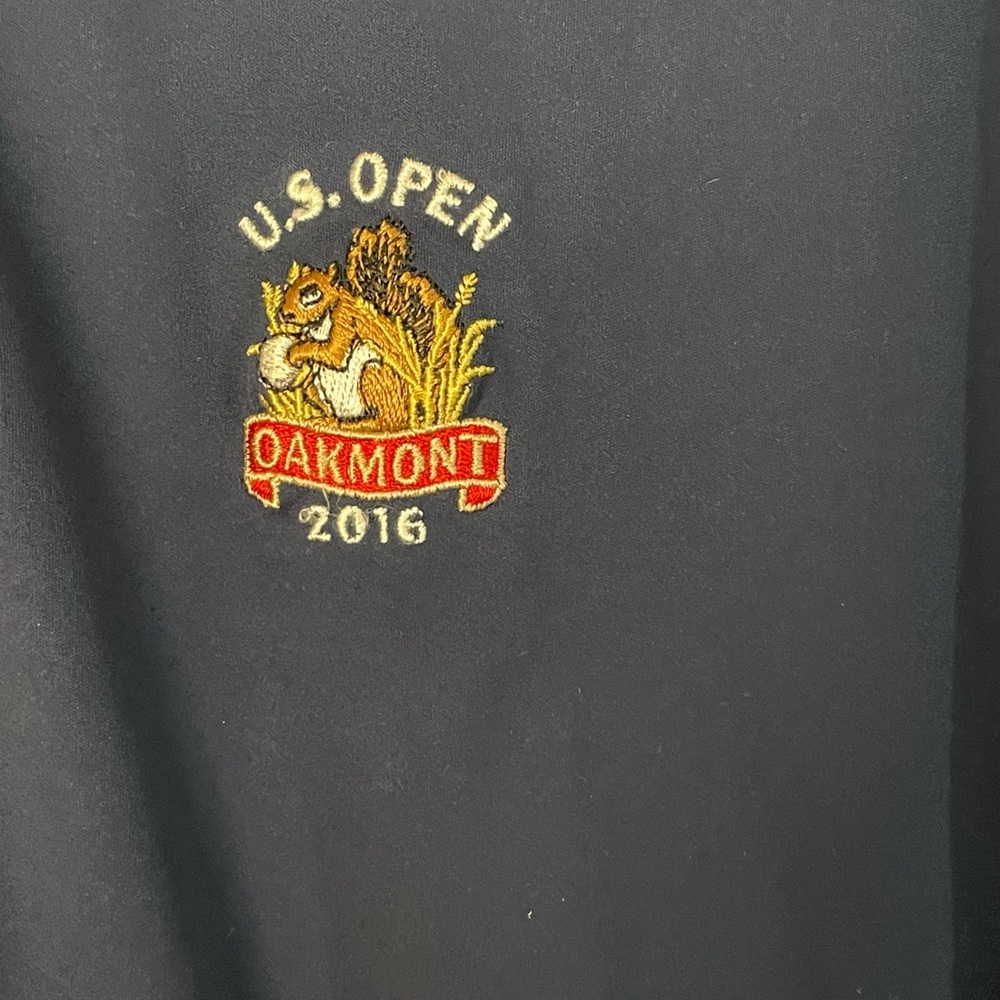 Under Armour Jacket Mens XL Blue  Short Sleeve 1/4 Zip Pullover 2016 US Open - Picture 7 of 10